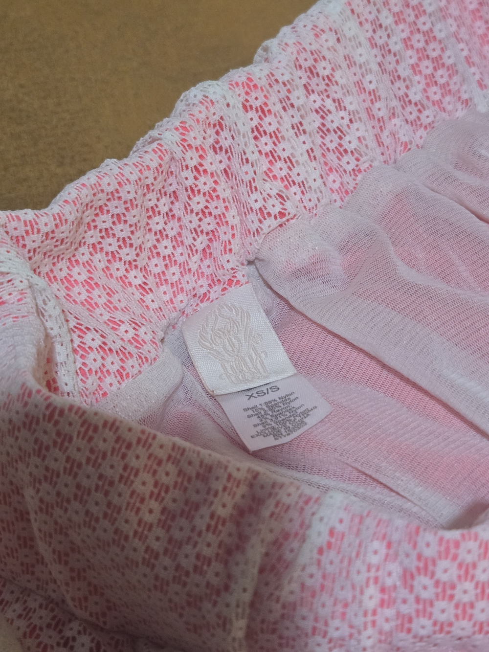 HAH Pleated Lace-Panel Maxi Skirt in Light Pink Size XS/S - Picture 8 of 9